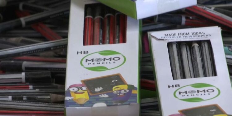 Kenyan company turning newspapers into pencils, cutting deforestation in the process