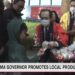 Governor promotes Fukushima rice in Los Angeles