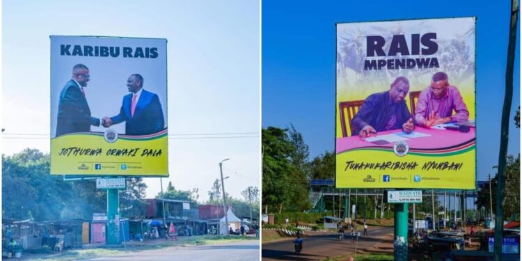 Eliud Owalo Erects Billboards to Welcome William Ruto to Siaya: “Rais Mpendwa” Eliud Owalo Erects Billboards to Welcome William Ruto to Siaya: “Rais Mpendwa”