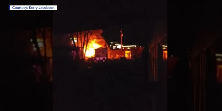 Explosion and fire at Riverdale mobile home park Explosion and fire at Riverdale mobile home park
