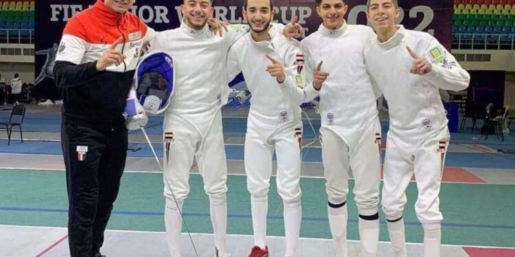 Egypt wins bronze in the World Cup for Youth Sword Weapon Egypt wins bronze in the World Cup for Youth Sword Weapon