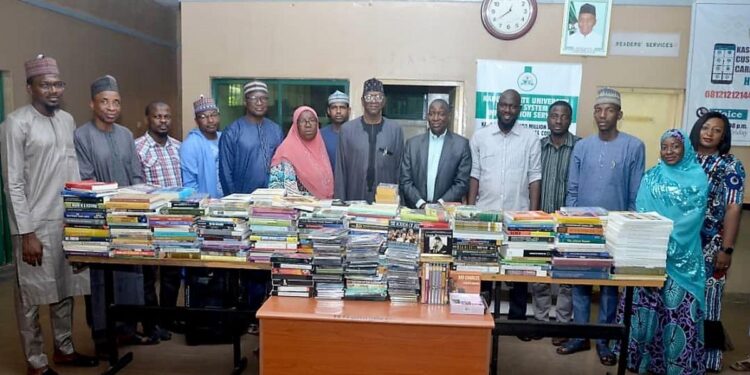 US-based Nigerian professor donates 500 books to KASU